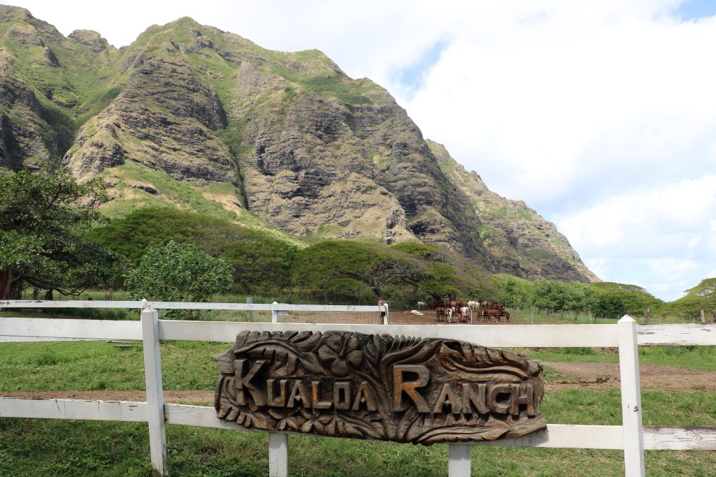 Kualoa ranch sign